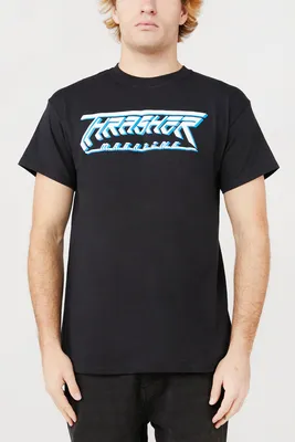 Thrasher Mens Future Logo T-Shirt - Black /
