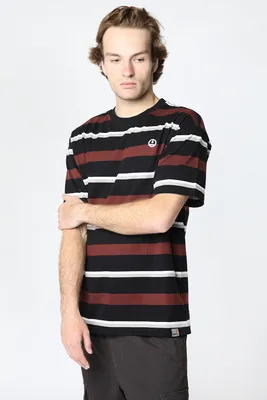 Amnesia Offline Mens Striped T-Shirt - /