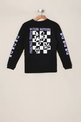 Zoo York Youth Checkered Long Sleeve Top - /