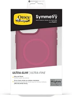 iPhone 16 Pro Max Otterbox Symmetry Soft Touch w/ MagSafe Series Case - Pink - Glass Heart