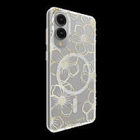 Samsung Galaxy S25 Edge Case-Mate Floral Gems Case w/Magnets - Gold