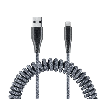 LOGiiX Piston Connect Coil USB-A to Lightning - Grey