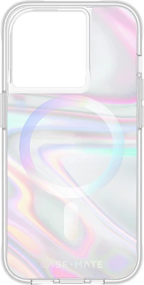 iPhone 15 Pro Case-Mate Soap Bubble MagSafe Case - Iridescent