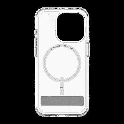 Étui Crystal Palace Snap ZAGG (GEAR4) avec support – iPhone 15 Pro Max, transparent