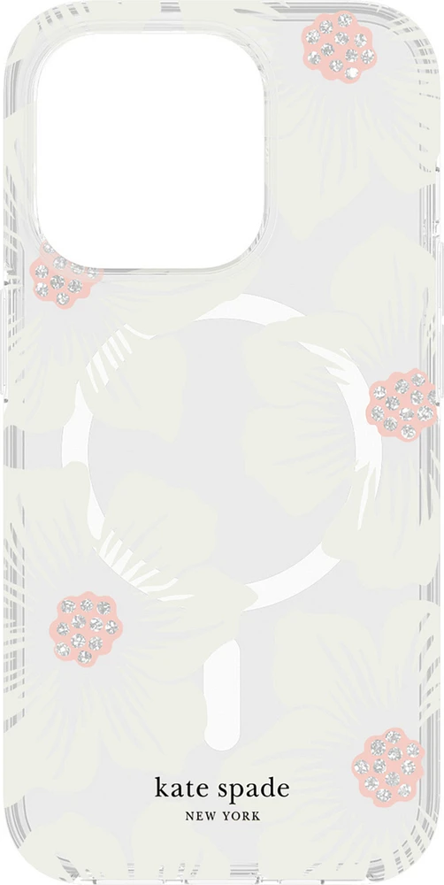 Kate Spade KS052478 Étui de Protection pour MagSafe Hollyhock Floral pour iPhone 15 Pro