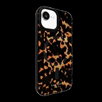iPhone 16e/15/14/13  Kate Spade Protective Prints MagSafe Case - Transparent Tortoise
