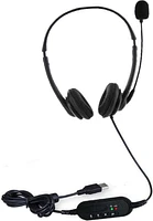 Bulk Packaging - Overhead Earphone w/Microphone - Black