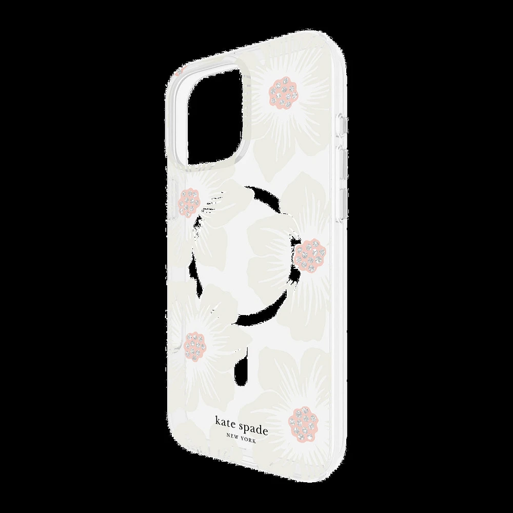 iPhone 16 Pro Max Kate Spade Protective Prints MagSafe Case - Hollyhock Floral