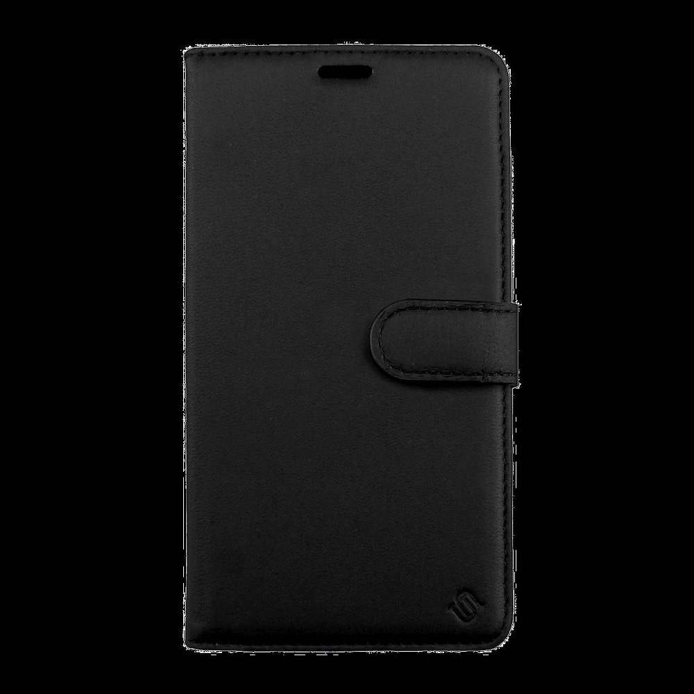 Uunique étui portefeuille détachable écolo 2-en-1 en cuir véritable - iPhone 13 Pro, noir