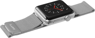 LOPE EN ACIER Argent LAUT pour Apple Watch 4/3/2 / 1- 38mm