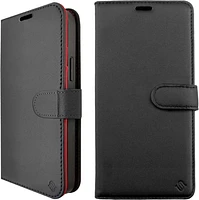 Uunique London - iPhone 14 Pro Max Uunique Nutrisiti 2-in-1 Leather Folio & Detachable Back MagSafe Case -Black/Red