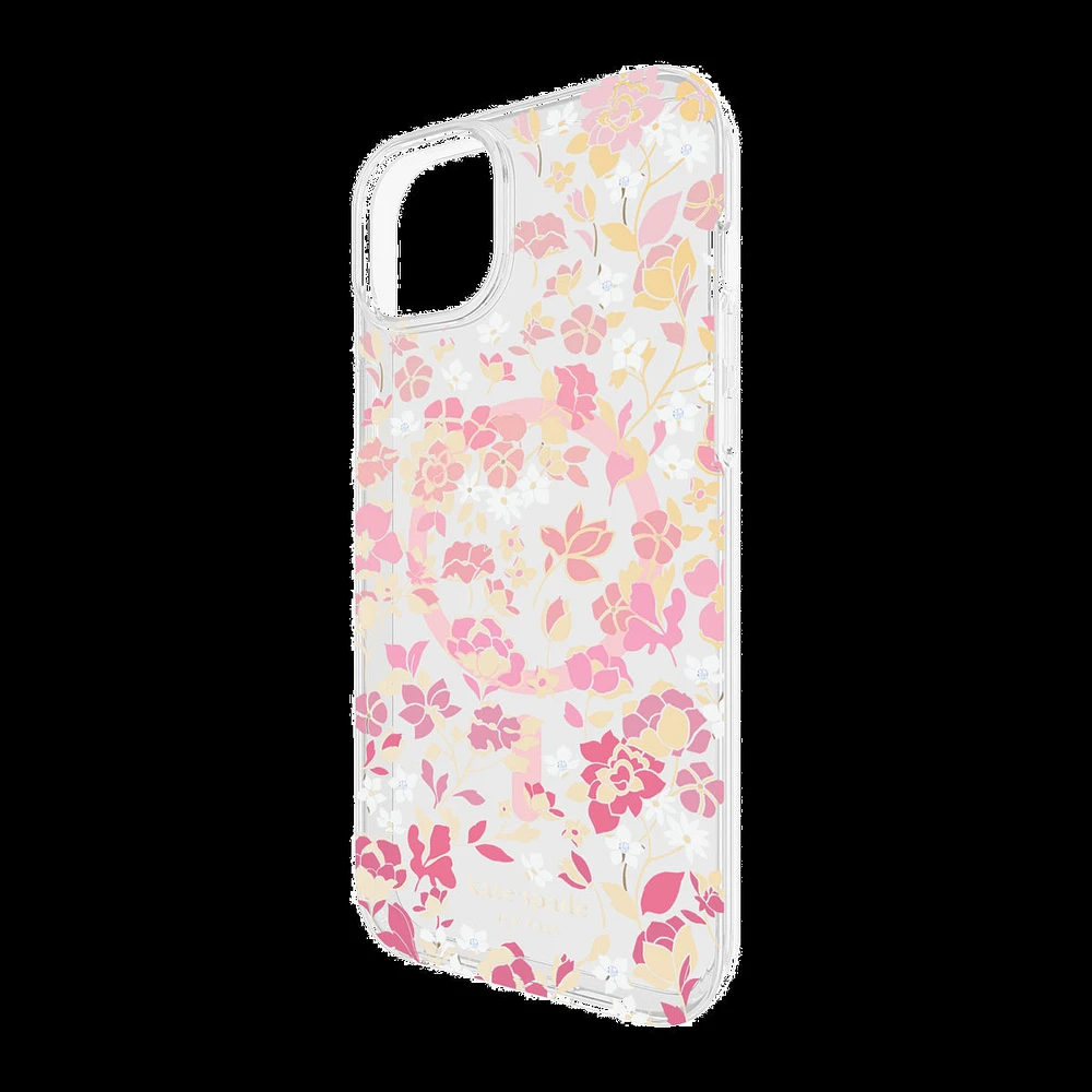 iPhone 15 Plus/14 Plus Kate Spade Protective Hardshell MagSafe Case - Flowerbed