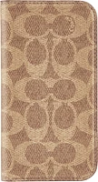 iPhone 16 Coach Folio Signature C Case - Tan