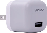 Ventev - 12W USB A Wall Charger - White - Box