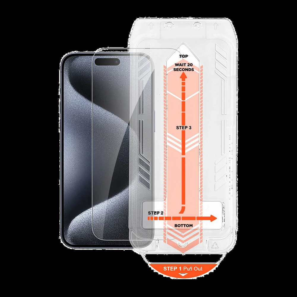 Protecteur d’écran en verre trempé HD d'HyperGear pour iPhone Pro Max