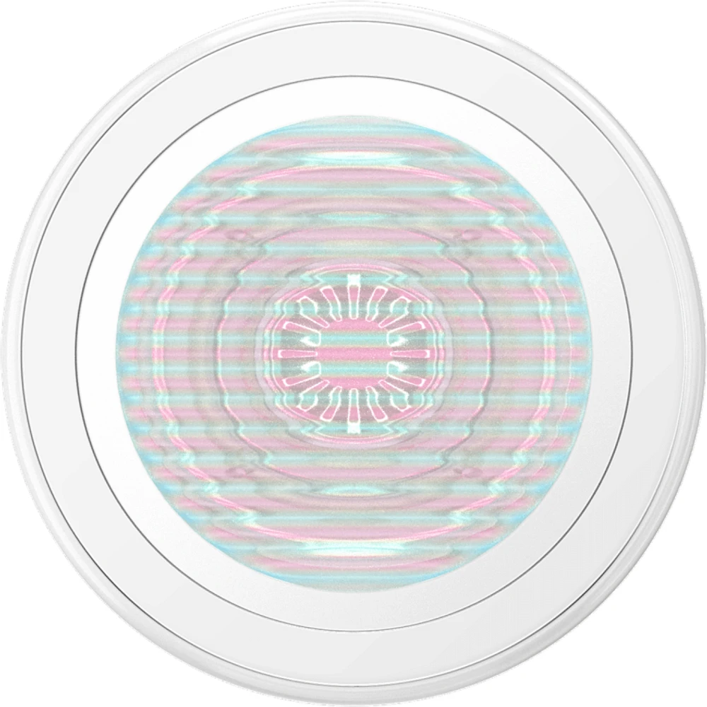 PopSockets 807474 PopGrip pour MagSafe Rond avec Anneau Adaptateur Fluted Opalescent