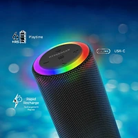 HyperGear Halo XL Wireless LED Speaker - Black