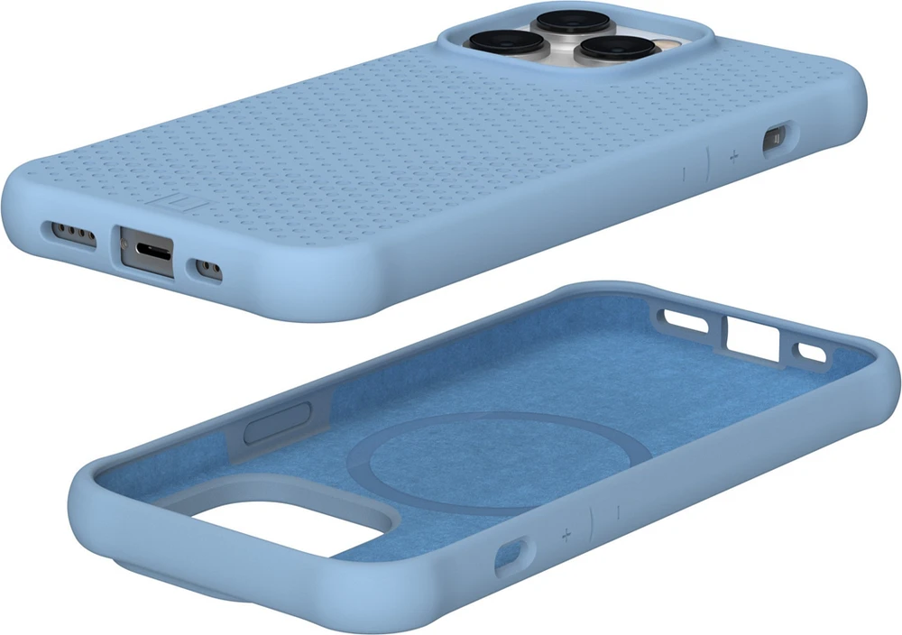 UAG Étui [U] Dot MagSafe Sof-touch Cerulean pour iPhone 14 Pro