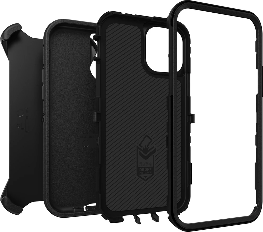 OtterBox - iPhone 12/12 Pro Defender Case - Black