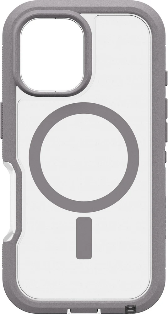 iPhone 16 Otterbox Defender XT Clear Pro w/ MagSafe Series Case - Clear/Grey