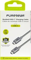 PureGear - USB-C to USB-C Braided Charge and Sync Cable (120cm) - Gray