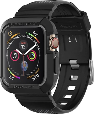 Étui Spigen Rugged Armor Pro pour Apple Watch 4 (44 mm) - Noir