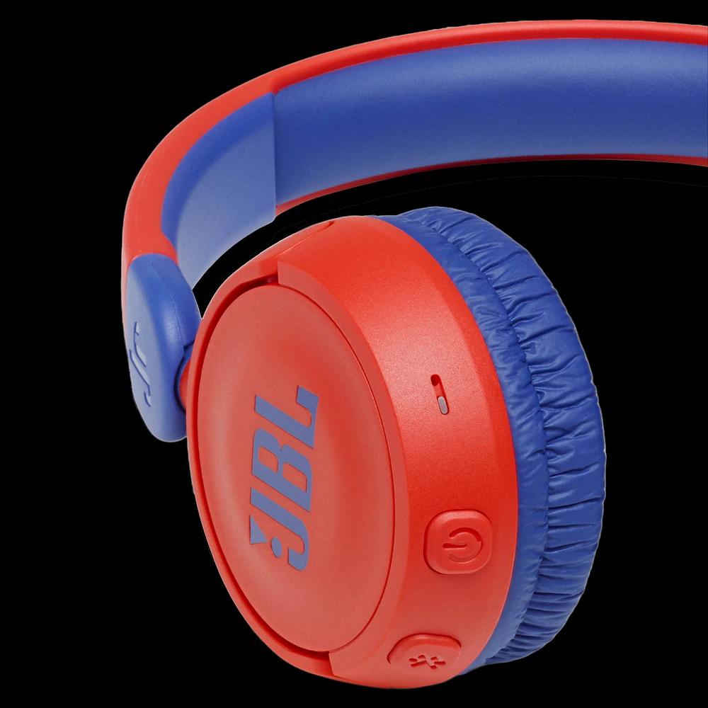 JBL - JR 310BT Youth On Ear Bluetooth Headphones - Red and Blue