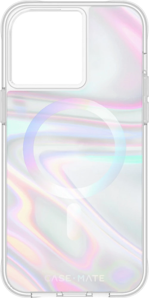 iPhone 15 Pro Max Case-Mate Soap Bubble MagSafe Case - Iridescent