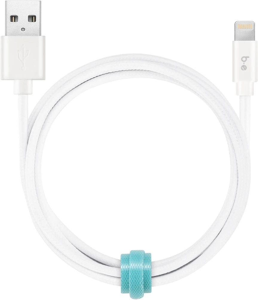 Blu Element B4MFIWH Câble Tressé de Charge/Sync Lightning vers USB-A 4ft Blanc