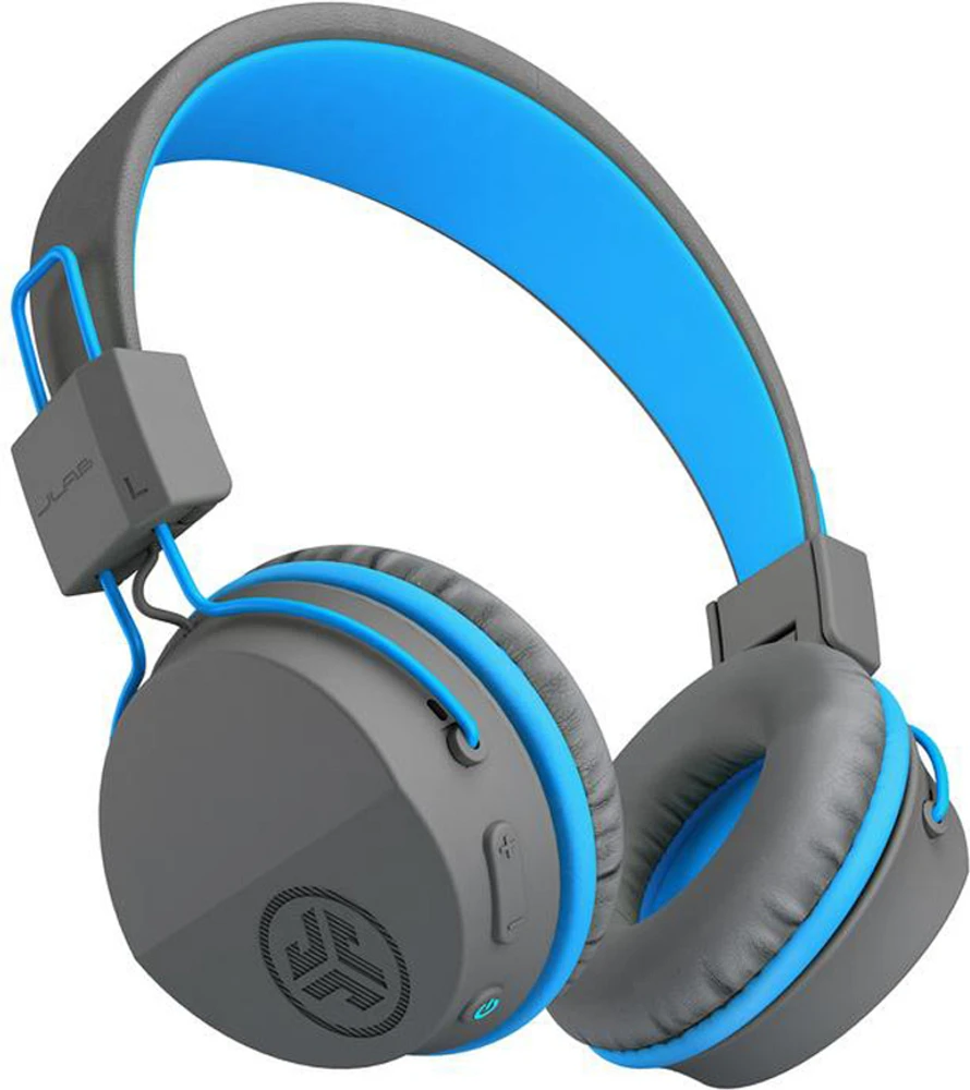 JLab Audio - JBuddies Studio Wireless Headphones - Grey/Blue