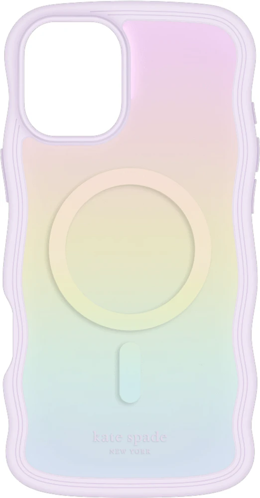 Kate Spade KS054392 Étui Wavy avec MagSafe Opal Iridescent pour iPhone 16 Plus