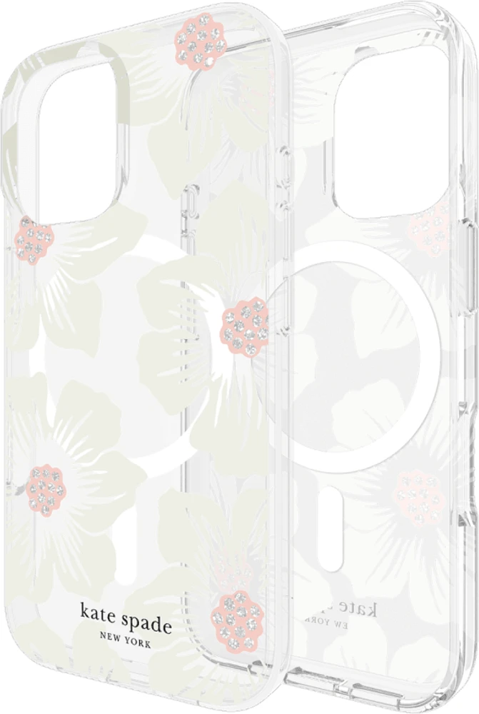 iPhone 16 Kate Spade Protective Prints MagSafe Case - Hollyhock Floral