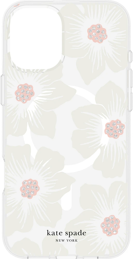 iPhone 16 Plus Kate Spade Protective Prints MagSafe Case - Hollyhock Floral