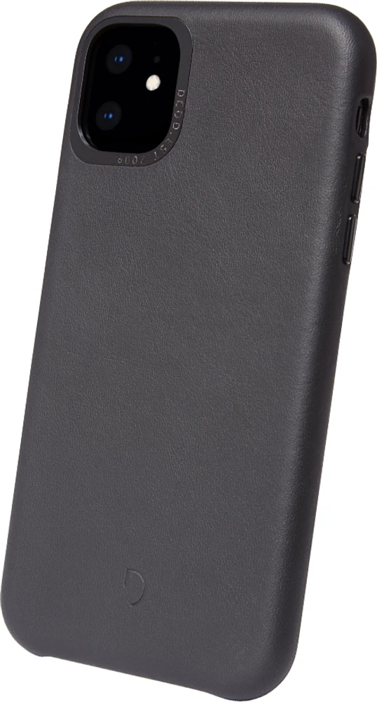 iPhone 12 Pro Max Decoded Leather Backcover - Black