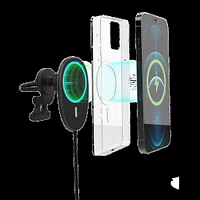 Naztech MagLock Fast Charging Vent Mount w/ Dual Port CLA Car Charger