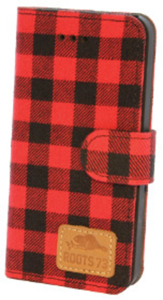 iPhone 6/7 Plaid Folio Case - Red/Black