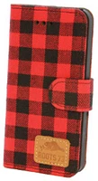 iPhone 6/7 Plaid Folio Case - Red/Black