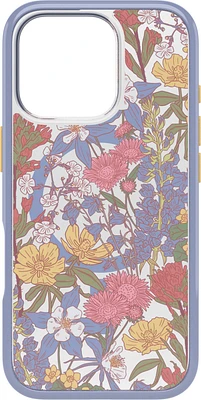 iPhone 16 Pro Otterbox Symmetry Clear w/ MagSafe Series Case - Purple - Wildflowers
