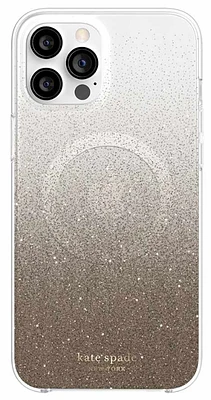 Kate Spade Étui de Protection Rigide avec MagSafe Champagne Glitter pour iPhone 12 Pro Max