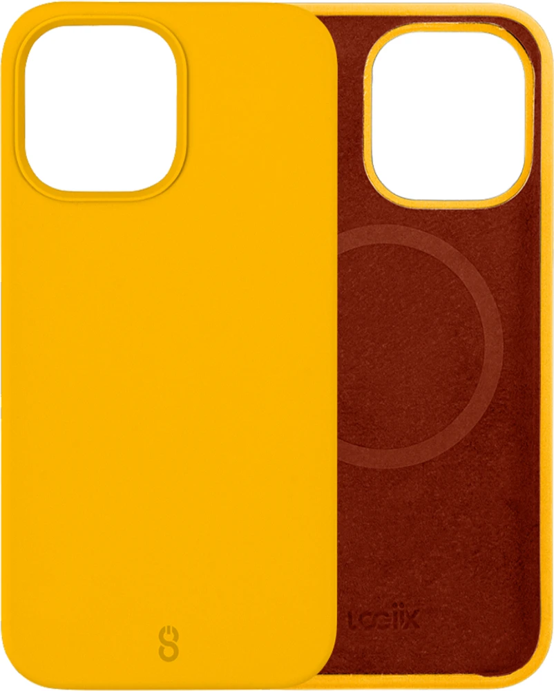 LOGiiX ?tui en silicone Vibrance Mag pour iPhone 13 Pro - Jaune moutarde