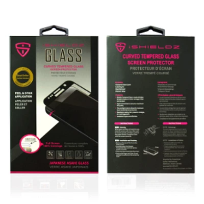 Protecteur d'écran en verre trempé courbé iShieldz pour Samsung Galaxy S7 - Transparent