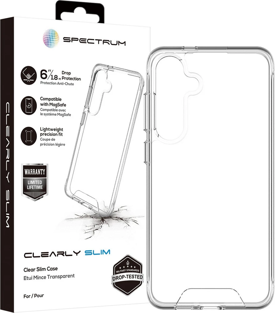 Samsung Galaxy S24+ 5G SPECTRUM Clearly Slim Case - Clear