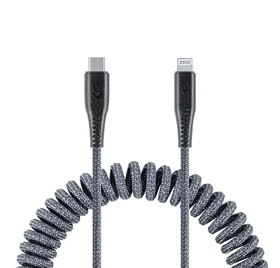 LOGiiX Piston Connect Coil USB-C to Lightning - Grey