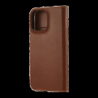 iPhone 16 Pro Coach Leather Folio Case - Hazelnut