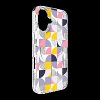 iPhone 16 ZAGG Graphene Milan Snap Case - Pink/Grey - Geometric