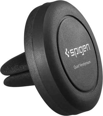 Spigen Car Air Vent Mount for most devices - Black - Magnetic