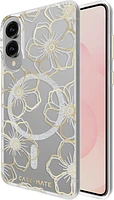 Samsung Galaxy S25 Edge Case-Mate Floral Gems Case w/Magnets - Gold