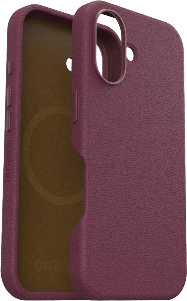 Symmetry Cactus Leather Case Maroon Bells for iPhone 16