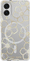 Samsung Galaxy S25 Edge Case-Mate Floral Gems Case w/Magnets - Gold