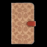 iPhone 15 Pro Max Coach Folio Signature C Case - Tan